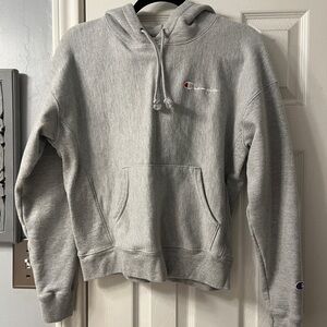 Champion Light Gray Pullover Hoodie